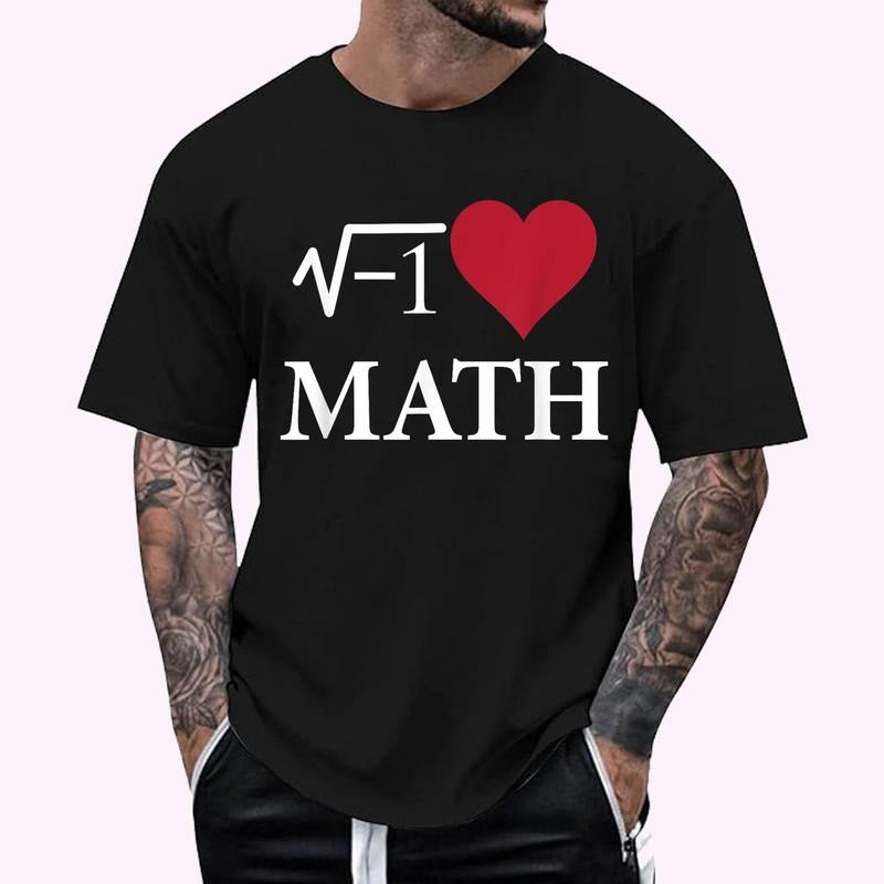 I Love Heart Math Funny T-Shirt T-Shirt