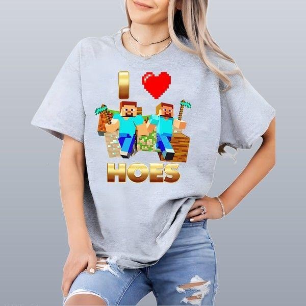 I Love Hoes T-shirt Cool Gift For Him Lightweight Soft And Stylish Relaxed Fit Hoodie, Sweatshirt | HypeDripTees.com