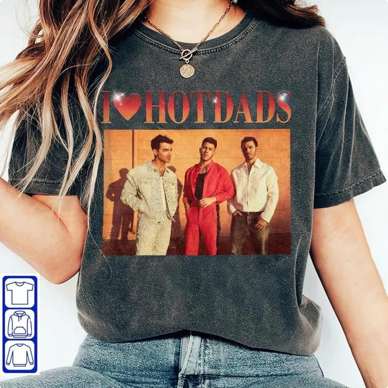 I Love Hot Dads Shirt, Daddy Shirt Hoodie, Sweatshirt | HypeDripTees.com