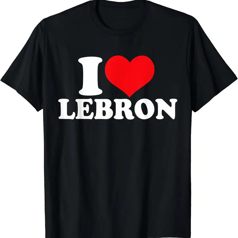 I Love Lebron, I Heart Lebron T-Shirt | Unisex Cotton Tee, Size S-3XL Hoodie, Sweatshirt | HypeDripTees.com