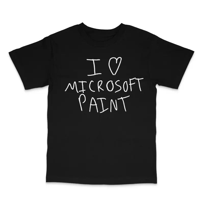 I Love MS Paint Custom Printed T-Shirt Hoodie, Sweatshirt | HypeDripTees.com