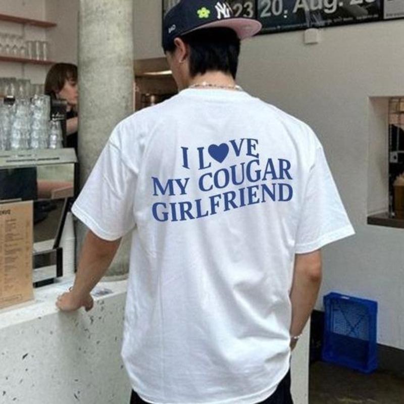 I Love My Cougar Girlfriend T-shirt, Hoodie, Sweatshirt, Boyfriend Gift, I Heat My Cougar T-shirt party's  shirt