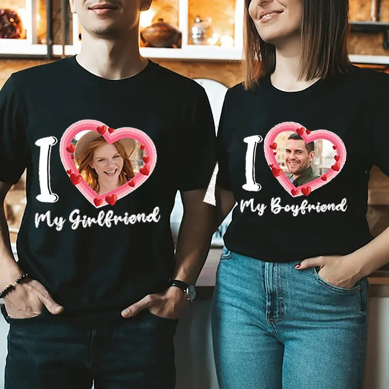 I Love My Girlfriend Custom Photo Shirt, I Love My Boyfriend Custom Photo Shirt, HL13 Hoodie, Sweatshirt | HypeDripTees.com