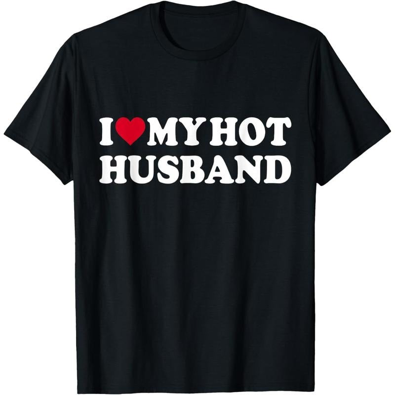 I Love My Hot Husband Funny Red Heart Love Hot Husband T-Shirt made in usa Hoodie, Sweatshirt | HypeDripTees.com
