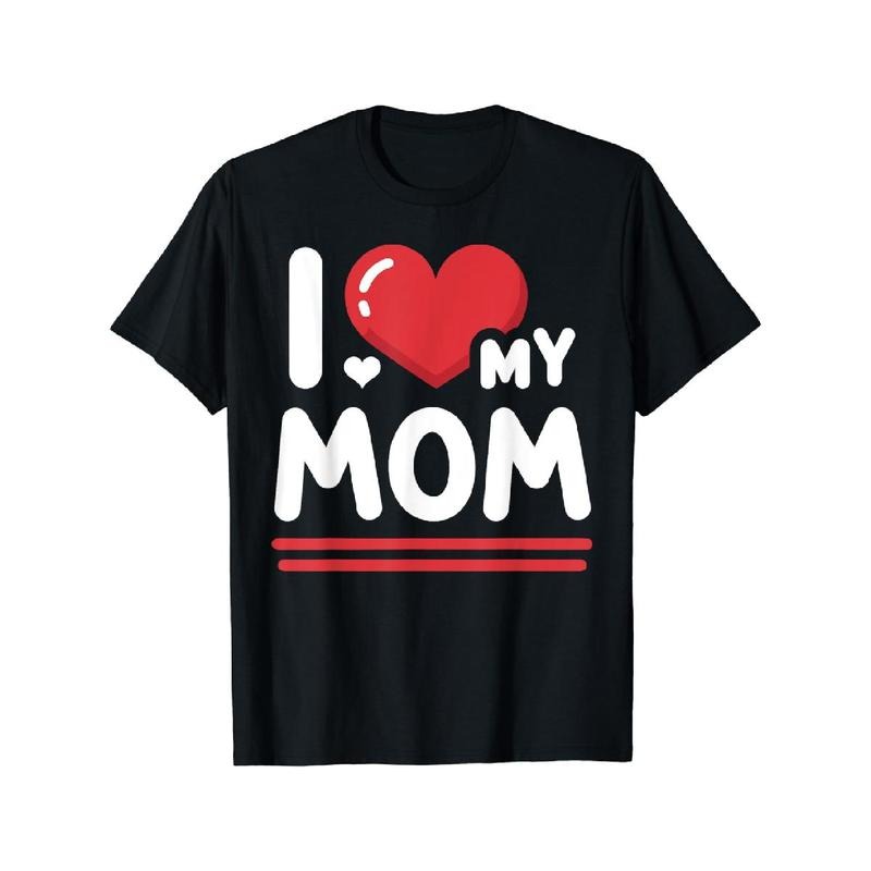 I Love My Mom Heart T-Shirt Graphic Graphic Tees Hoodie, Sweatshirt | HypeDripTees.com