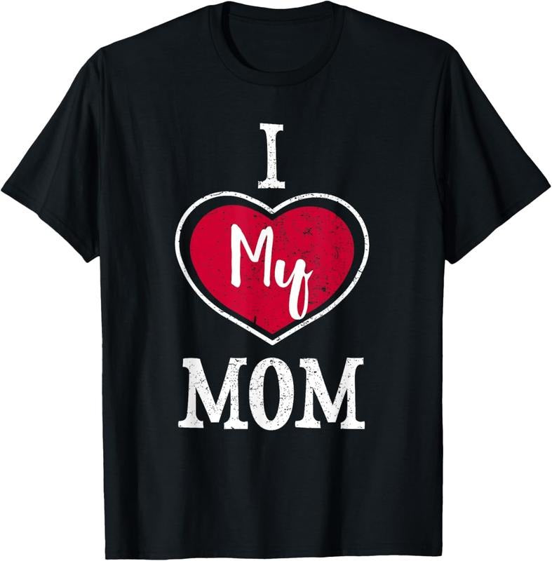 I Love My Mom T-Shirt For Son For Daughter Streetwear Casual Hoodie, Sweatshirt | HypeDripTees.com