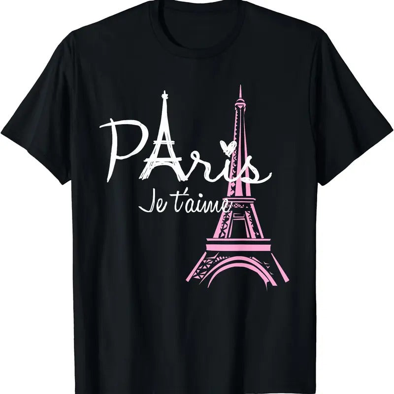 I Love Paris Eiffel Tower France French Souvenir T-Shirt | Unisex Cotton Tee Gifts Hoodie, Sweatshirt | HypeDripTees.com