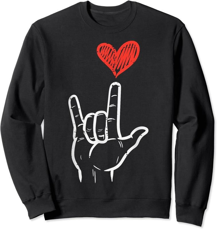 I Love You Hand Sign ASL Heart T-Shirts, Hoodie, Sweatshirt