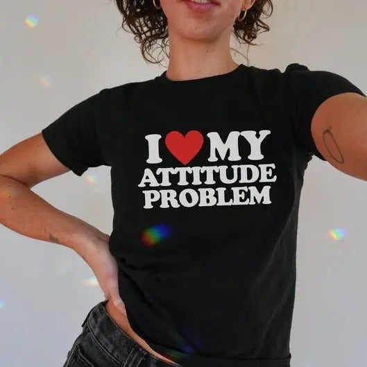 I Love my Attitude Problem T-Shirt, Unisex, Gift, Graphic T Shirt, Gift For Him, Gift For Her, Menswear Cotton Classic...