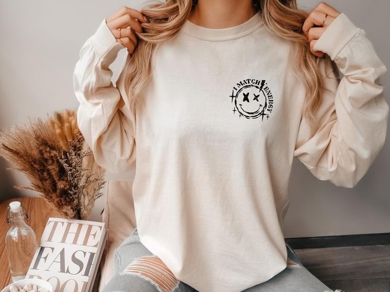 I Match Energy LONG SLEEVE Shirt Hoodie, Sweatshirt | HypeDripTees.com