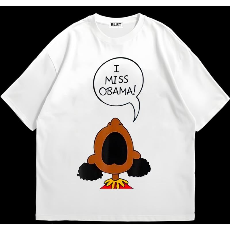 I Miss Obamabama T-Shirt Soft Cotton Fabric Edgy Streetwear Graphic Design Cotton Hoodie, Sweatshirt | HypeDripTees.com