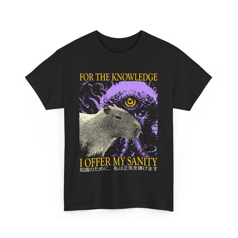 I Offer My Sanity Vintage Japanese Capybara T-Shirt Hoodie, Sweatshirt | HypeDripTees.com