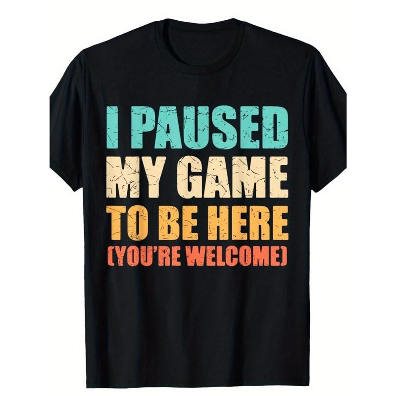 I Paused My Game To Be Here Funny Gamer Video Game Gaming T-Shirt Made in USA Hoodie, Sweatshirt | HypeDripTees.com