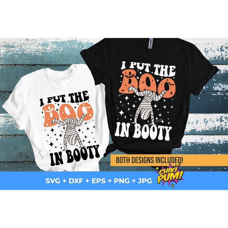 I Put The Boo In Booty Funny Halloween Shirt Trendy Halloween Halloween Mummy Digital s Hoodie, Sweatshirt | HypeDripTees.com