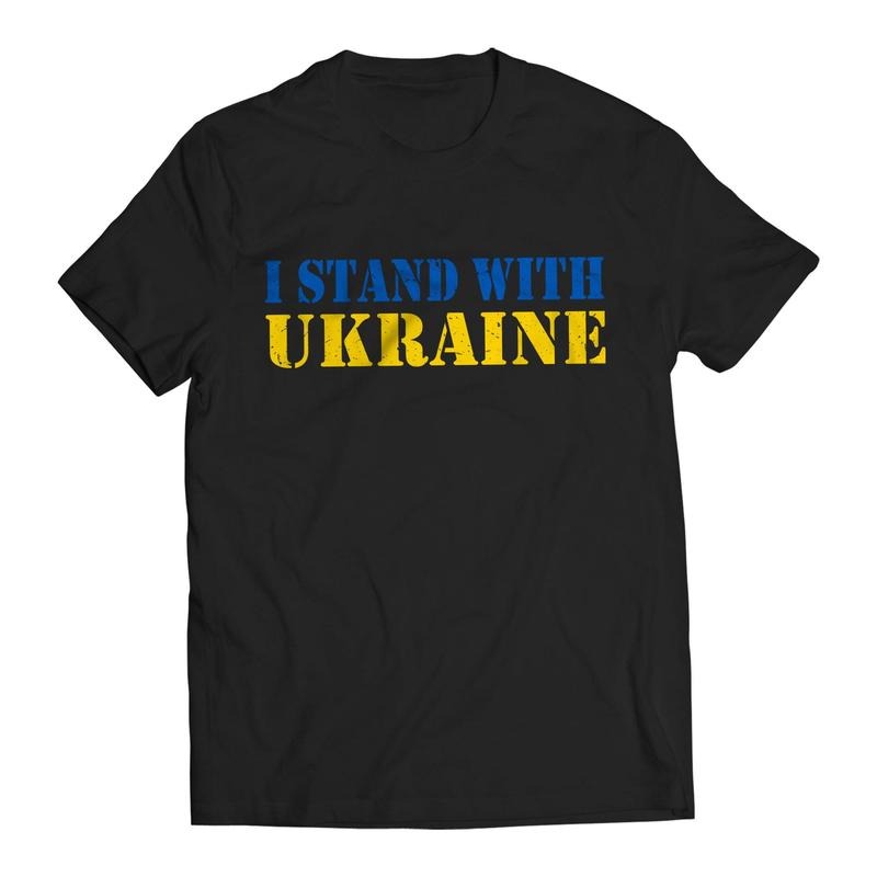 I Stand With Ukraine Volodymyr Zelenskyy Ukrainians Support T-Shirt Casual Comfort Hoodie, Sweatshirt | HypeDripTees.com
