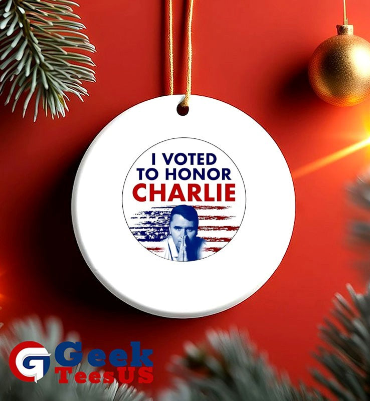 I Voted to Honor Charlie 2025 shirt