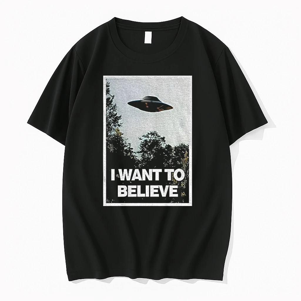 I Want To Believe Ufo Alien Graphic X Files Inspired Tshirts Sweater Hoodie, Sweatshirt | HypeDripTees.com