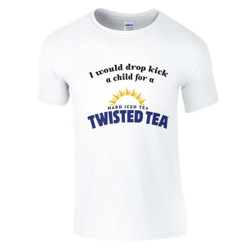 I Would Drop Kick a Child for a Twisted Tea Soft Cotton Funny Casual Tshirt Hoodie, Sweatshirt | HypeDripTees.com