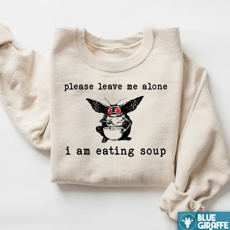 I am Eating Soup Mothman Premium Heavyweight Sweatshirt - Unisex Sizing - Menswear T-Shirts, Hoodie | HypeDripTees.com