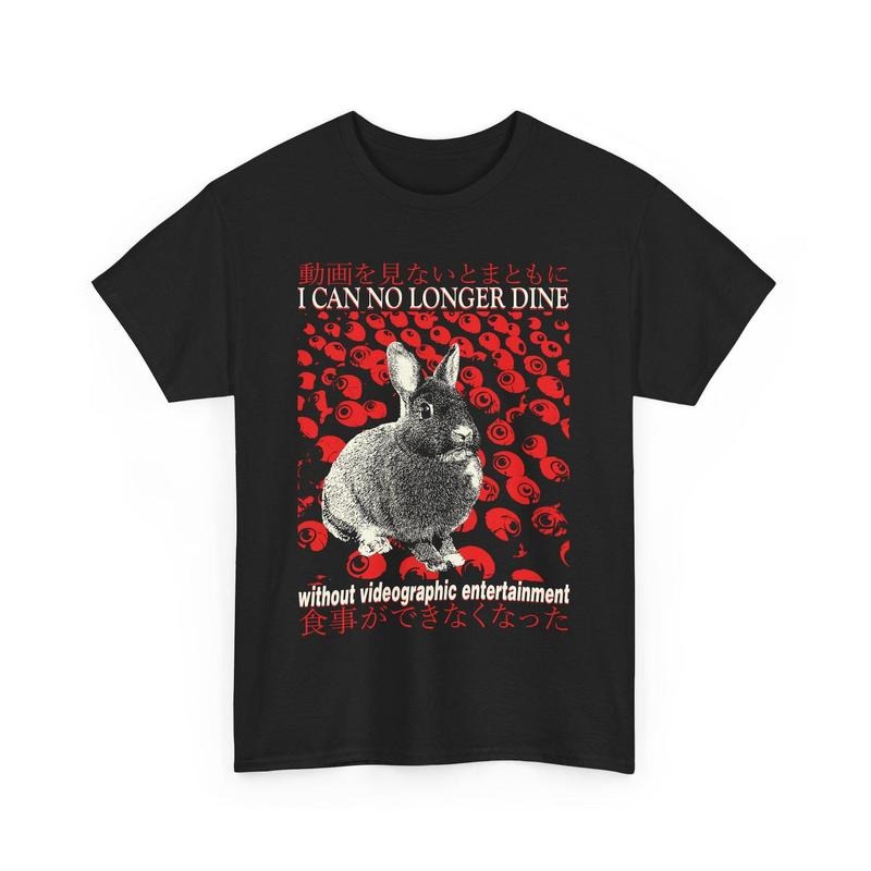 I can no longer dine Rabbit Vintage Japanese T-Shirt Hoodie, Sweatshirt | HypeDripTees.com