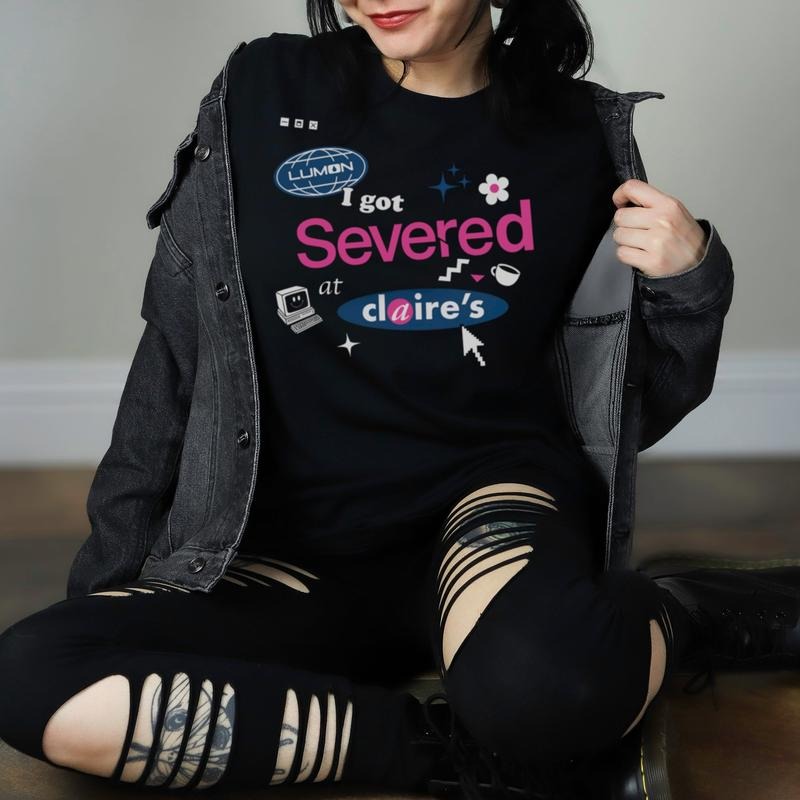I got Severed at Claire's! Unisex Softy Style Tshirt, size small - 5xl Hoodie, Sweatshirt | HypeDripTees.com
