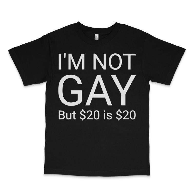 I'm Not Gay Custom Printed T-shirt Hoodie, Sweatshirt | HypeDripTees.com