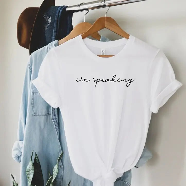 I'm Speaking Shirt, Kamala Harris T-Shirt, Democrat Political Tee, Feminist T-Shirt, Gift for Feminist, Gift For Women,...