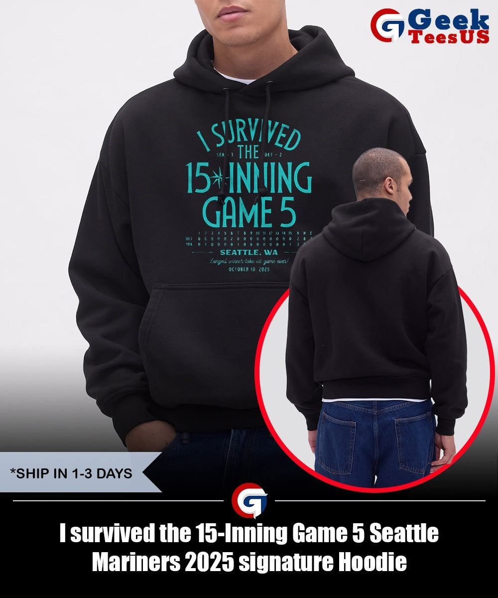 I survived the 15-Inning Game 5 Seattle Mariners 2025 signature shirt