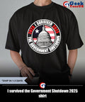 I survived the Government Shutdown 2025 shirt