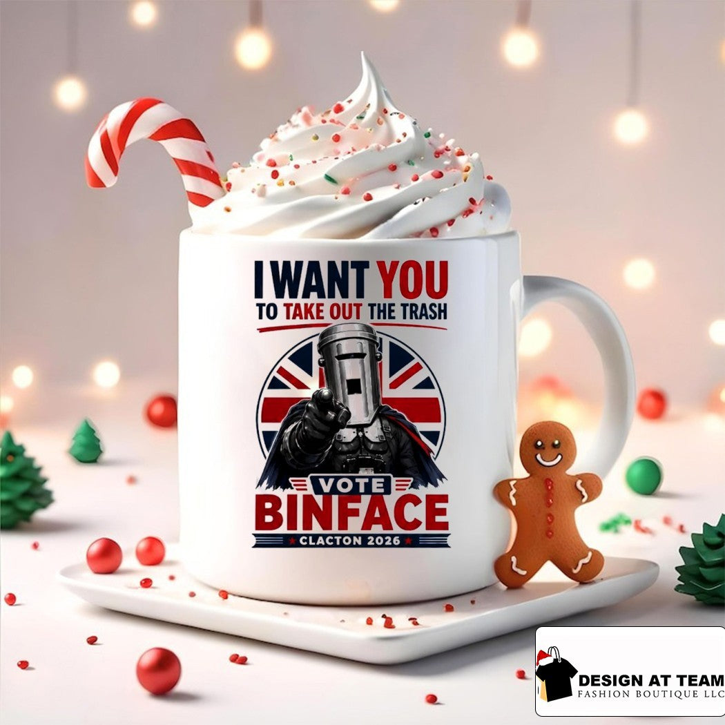I want you to take out the trash vote Binface Clacton 2026 political shirt