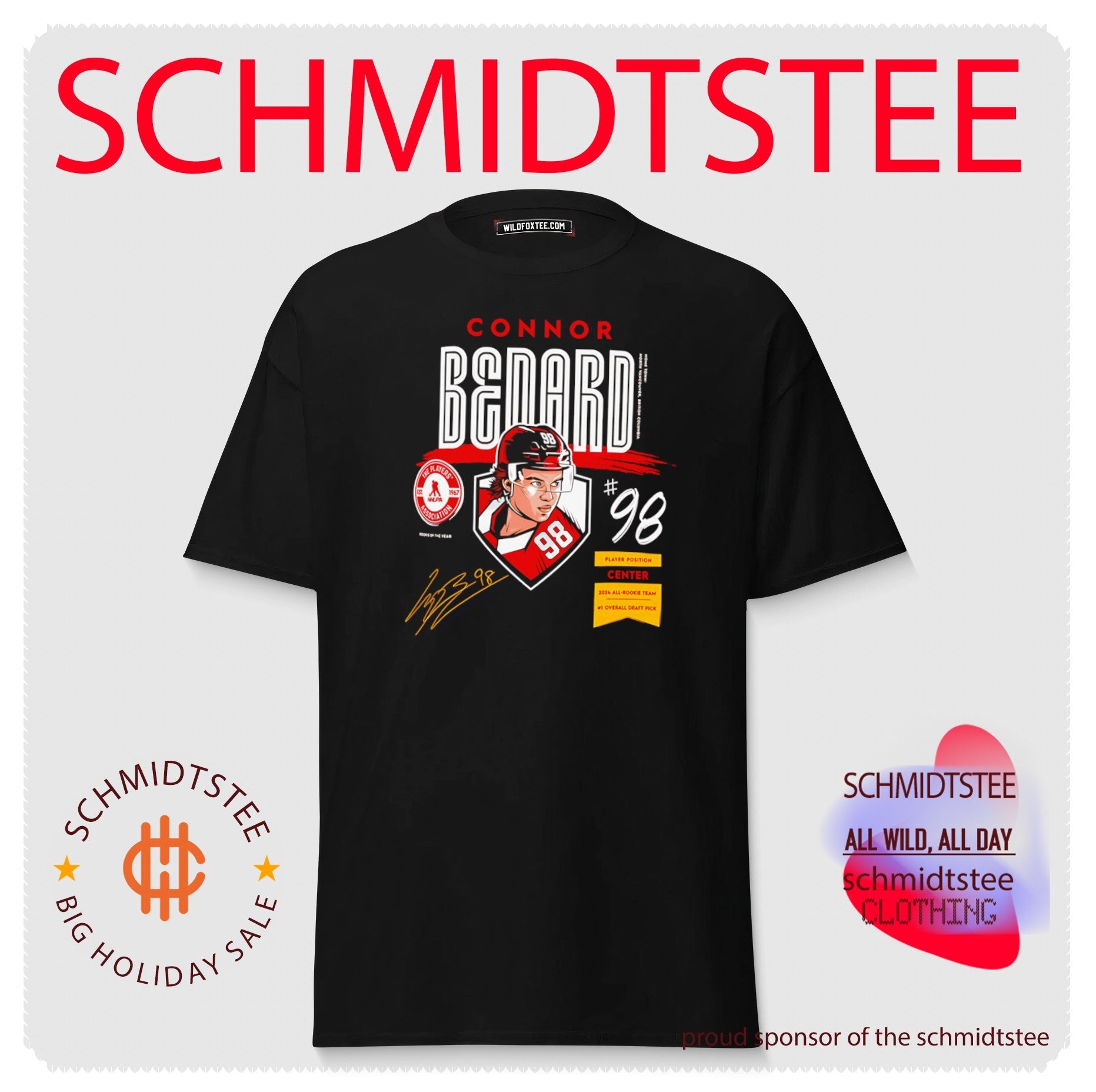 Connor Bedard Chicago Blackhawks Player Spotlight Name & Number shirt