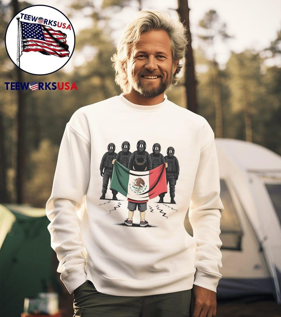 ICE Child With Mexico Flag Shirt