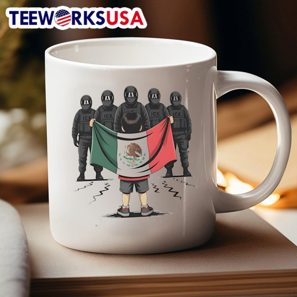 ICE Child With Mexico Flag Shirt