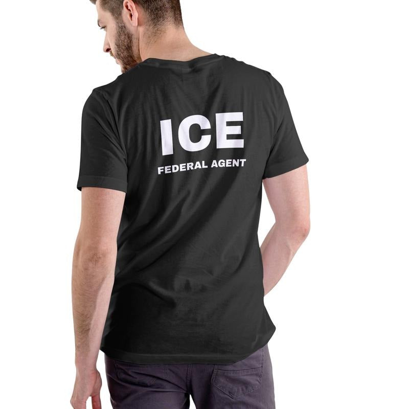 ICE FEDERAL AGENT T Shirt, Unisex Cotton Hoodie, Sweatshirt | HypeDripTees.com