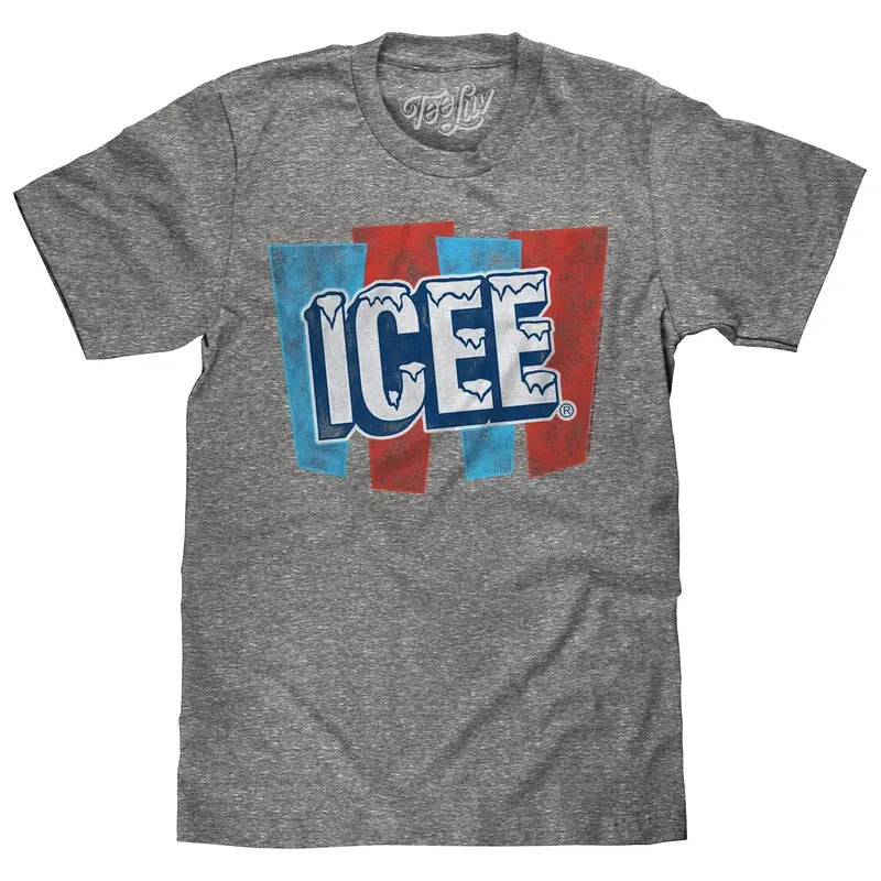 ICEE Faded Logo T-Shirt - Gray Hoodie, Sweatshirt | HypeDripTees.com