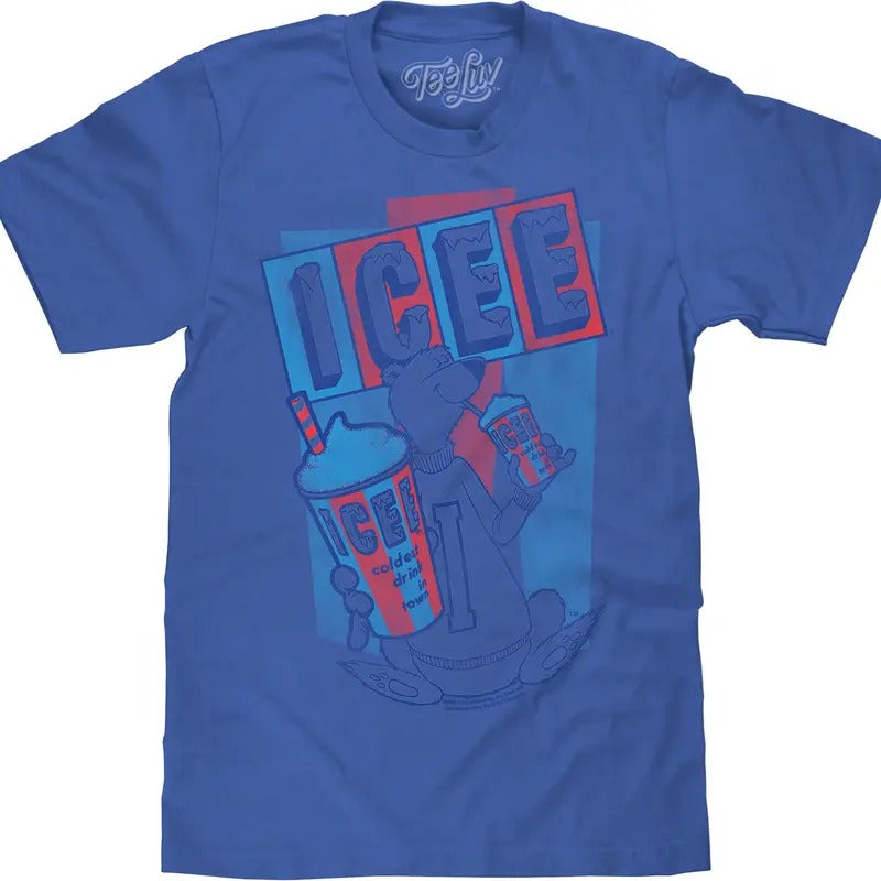 ICEE Polar Bear Big and Tall T-Shirt - Blue Hoodie, Sweatshirt | HypeDripTees.com