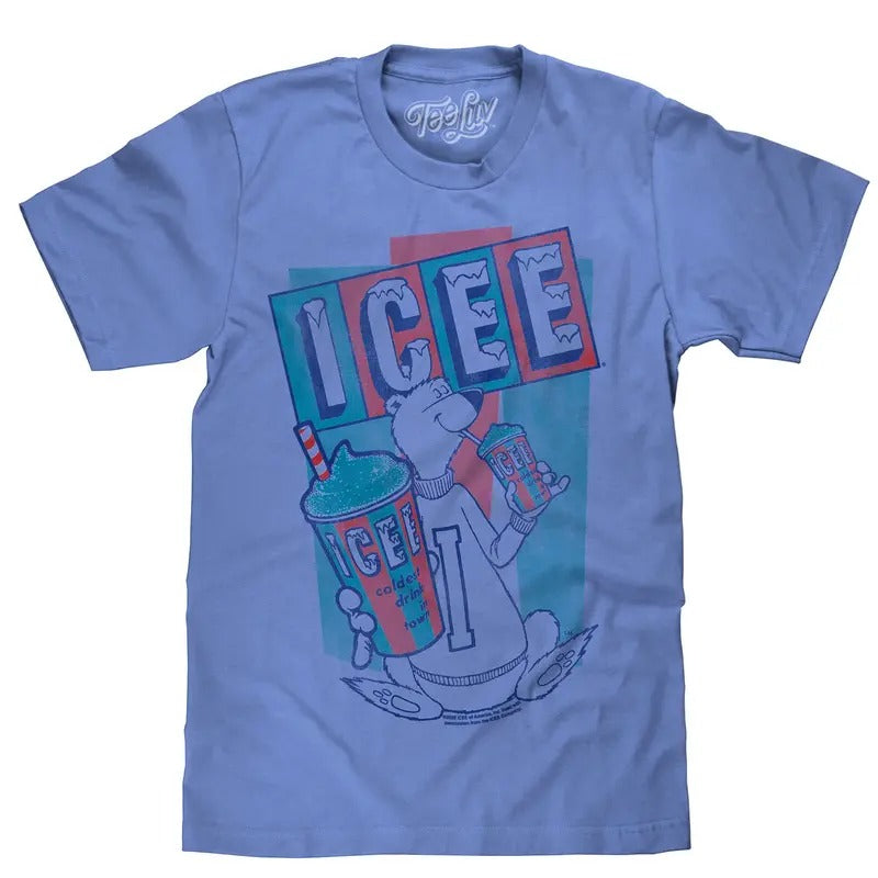 ICEE Polar Bear Logo T-Shirt - Blue Hoodie, Sweatshirt | HypeDripTees.com
