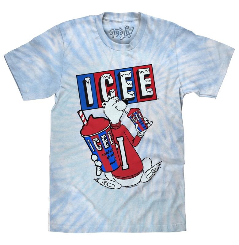 ICEE Polar Bear Tie Dye T-Shirt - Blue and Purple Tie Dye Hoodie, Sweatshirt | HypeDripTees.com