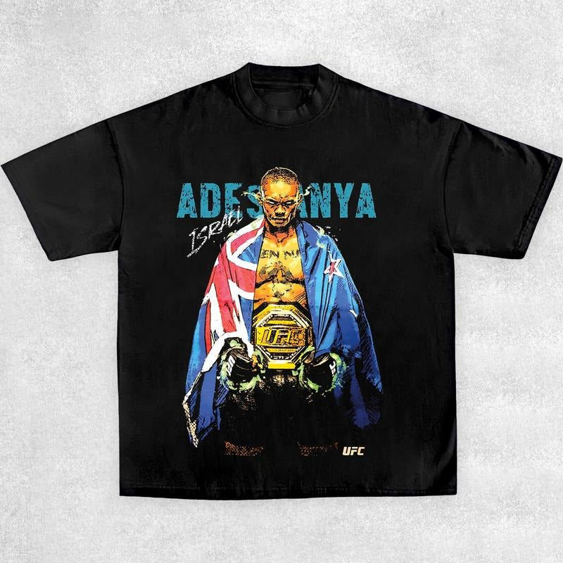 ISRAEL ADESANYA NEW 2024 TEE Boxing T-shirt, UFC Shirt, Boxer Shirt, MMA Shirt, Sports Shirt, Boxing Merch, Workout...