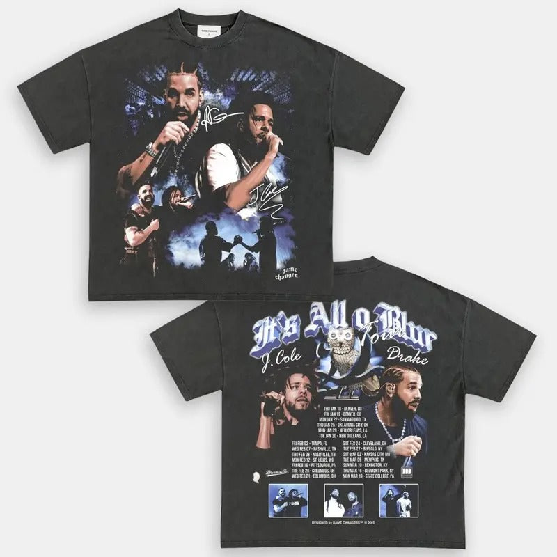 ITS ALL A BLUR V2 TEE - SWEATSHIRT - HOODIE 2SIDES GRAPHIC TEES, MUSIC TOUR, GIFT FOR FANS TTP | HypeDripTees.com