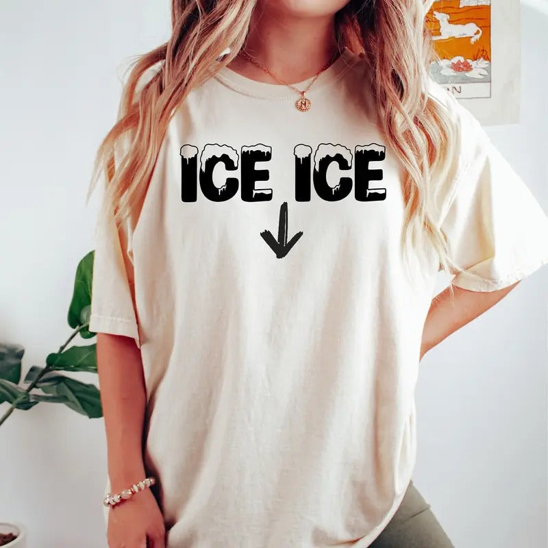 Ice Ice Baby Shirt, Pregnancy Announcement, Pregnant Sweatshirt, Mom To Be Sweatshirt, Pregnancy Reveal Sweatshirt, Mom...