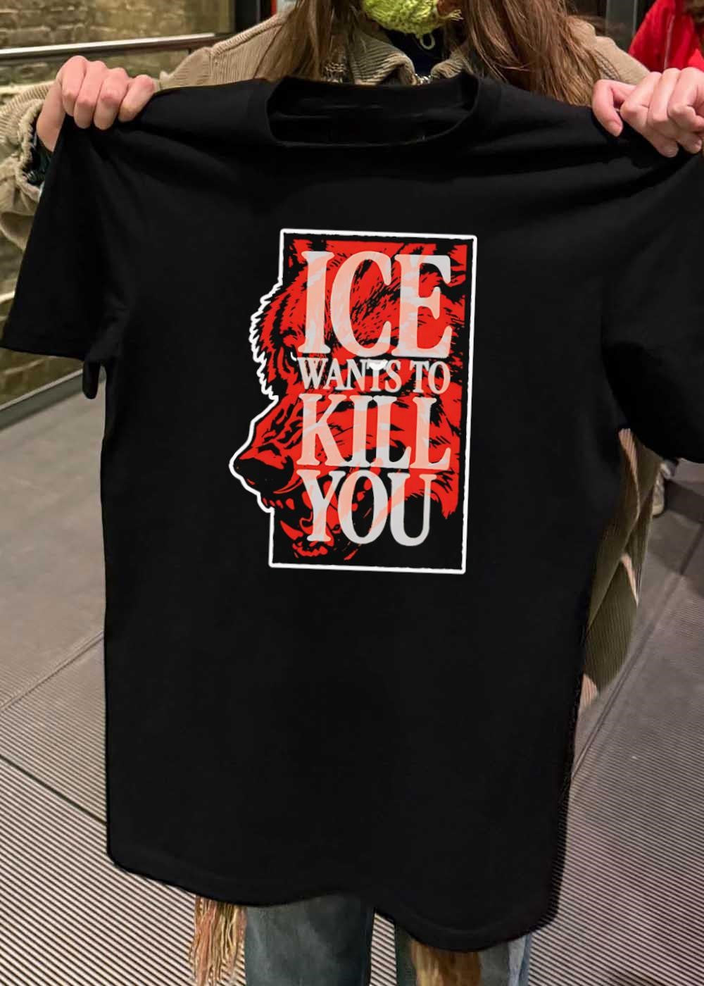 Ice Wants to Kill You Wolf Graphic T-Shirt