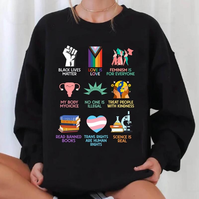 Idaho Teacher Everyone is Welcome Here Shirt, Support of Idaho Fist Hands Inclusion Equality Protest Resist Unisex Cotton...