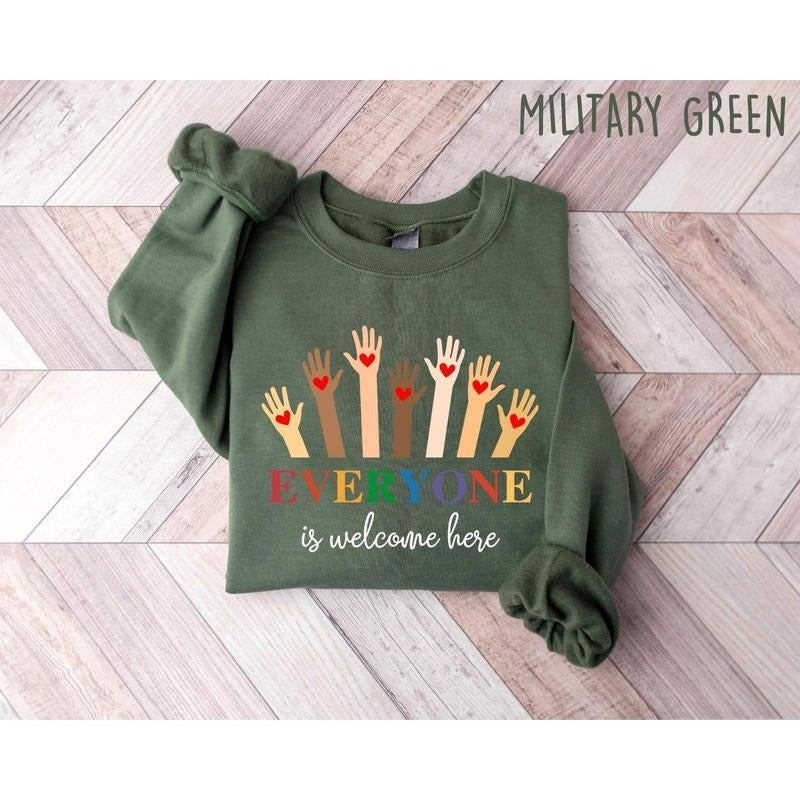 Idaho teacher shirt everyone is welcome here, inclusion and equality t shirt, protest and resist t shirt, idaho teacher t...