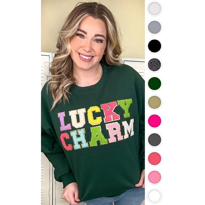 Ideal Chenille Lucky Charm Adult Sweatshirt T-Shirts, Hoodie | HypeDripTees.com