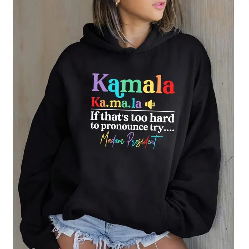 If That's Too Hard To Pronounce Try , Funny Hoodie Casual Street Style Fleece Fabric Pullover Hooded Sweatshirt for Women...