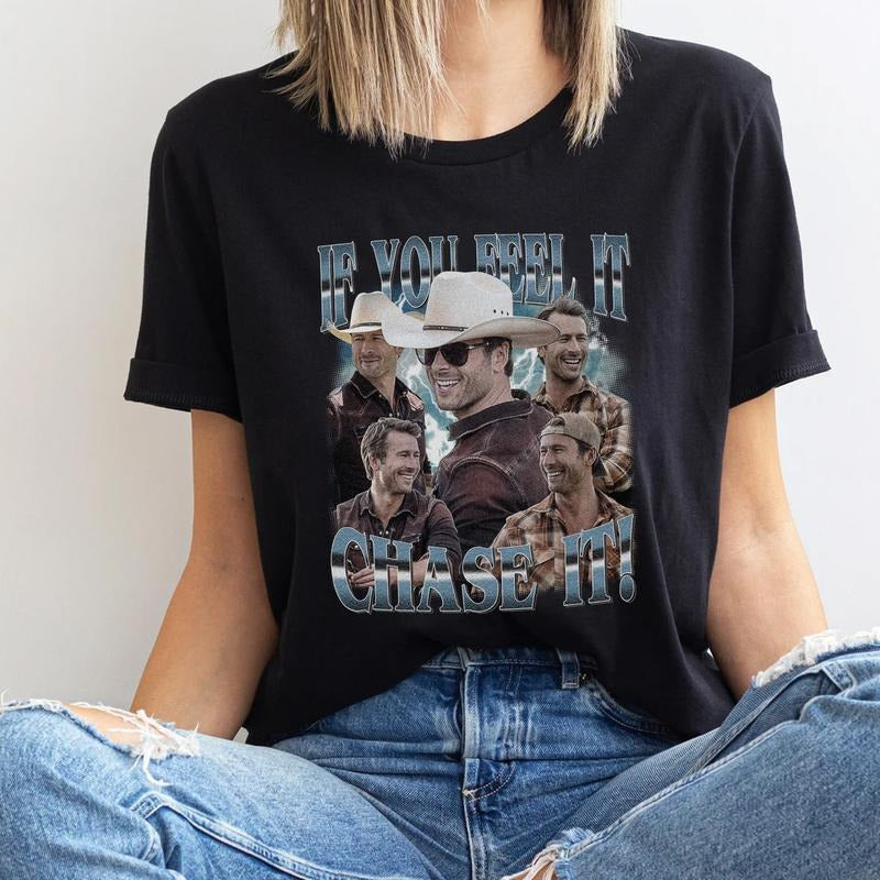 If You Feel It Chase It Shirt, Vintage Glen Powell Shirt, Not My First Tornadeo Shirt, Twisters Moive Shirt, John Candy...