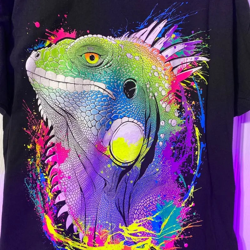 Iguana T-shirt Black Cotton Casual Hoodie, Sweatshirt | HypeDripTees.com