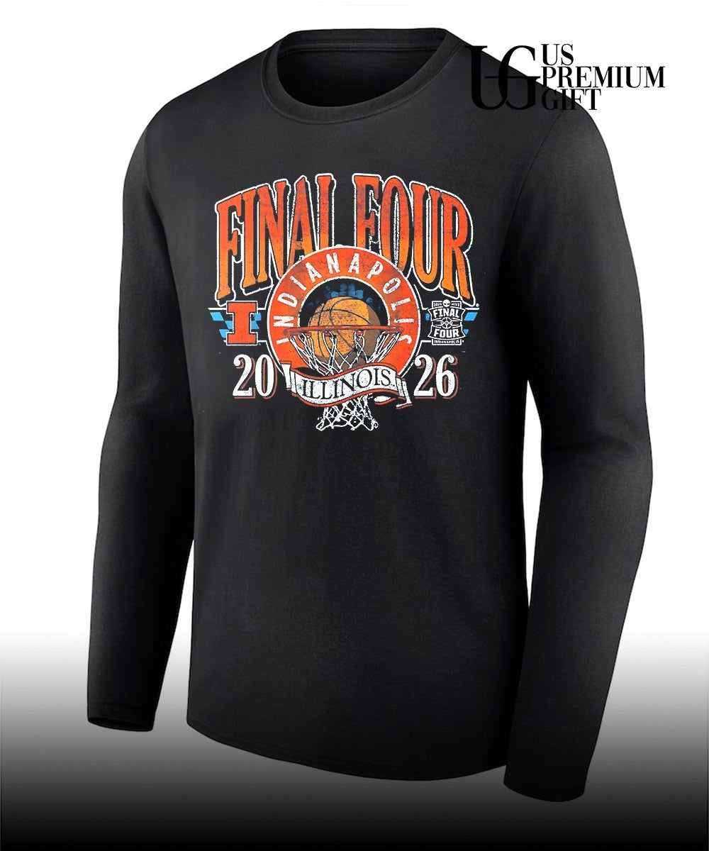 Illinois Fighting Illini Basketball 2026 NCAA Final Four vintage shirt