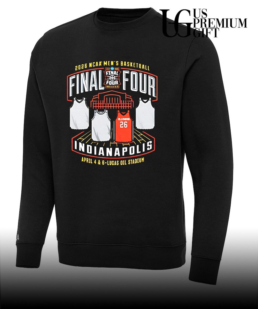 Illinois Fighting Illini NCAA Men’s basketball NCAA 2026 Final Four 4-Team shirt